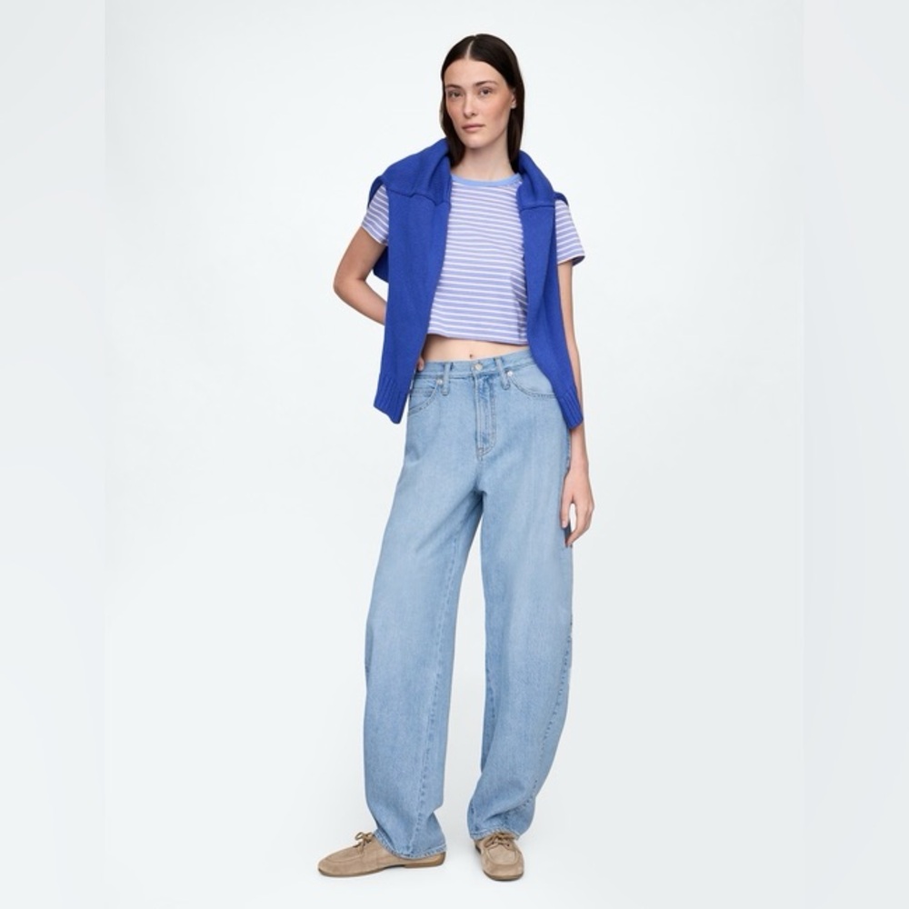 GAP Light Blue Barrel Leg Jeans